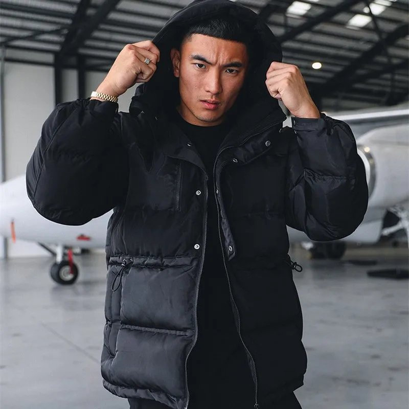 men's jackets coats high quality custom Puffer Jackets thick long sleeve down coat for men_voghion.com