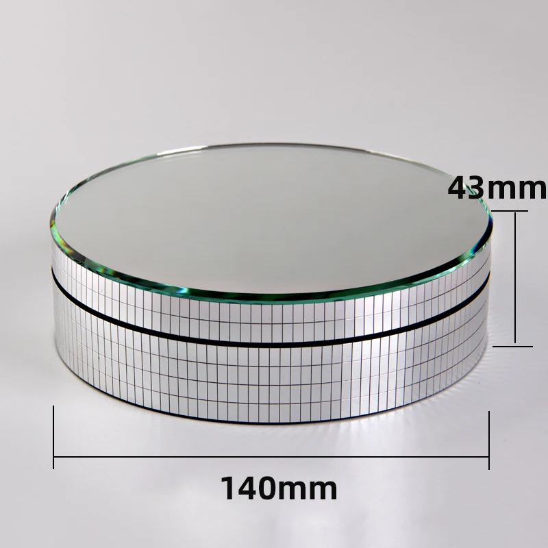 Modern Mini Turntable Display Stand Holder with Crystals Stone Modern Style Rotating Turntable