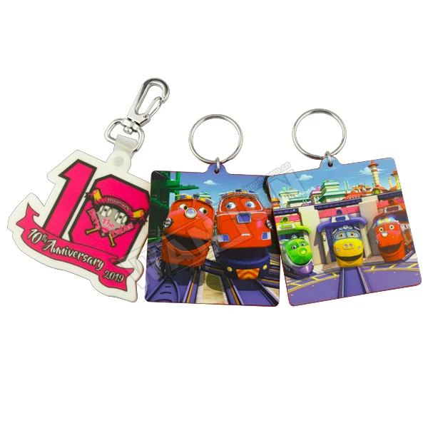 Wholesale Custom 3d Metal  Keychain Customized Design Soft Enamel Keychain
