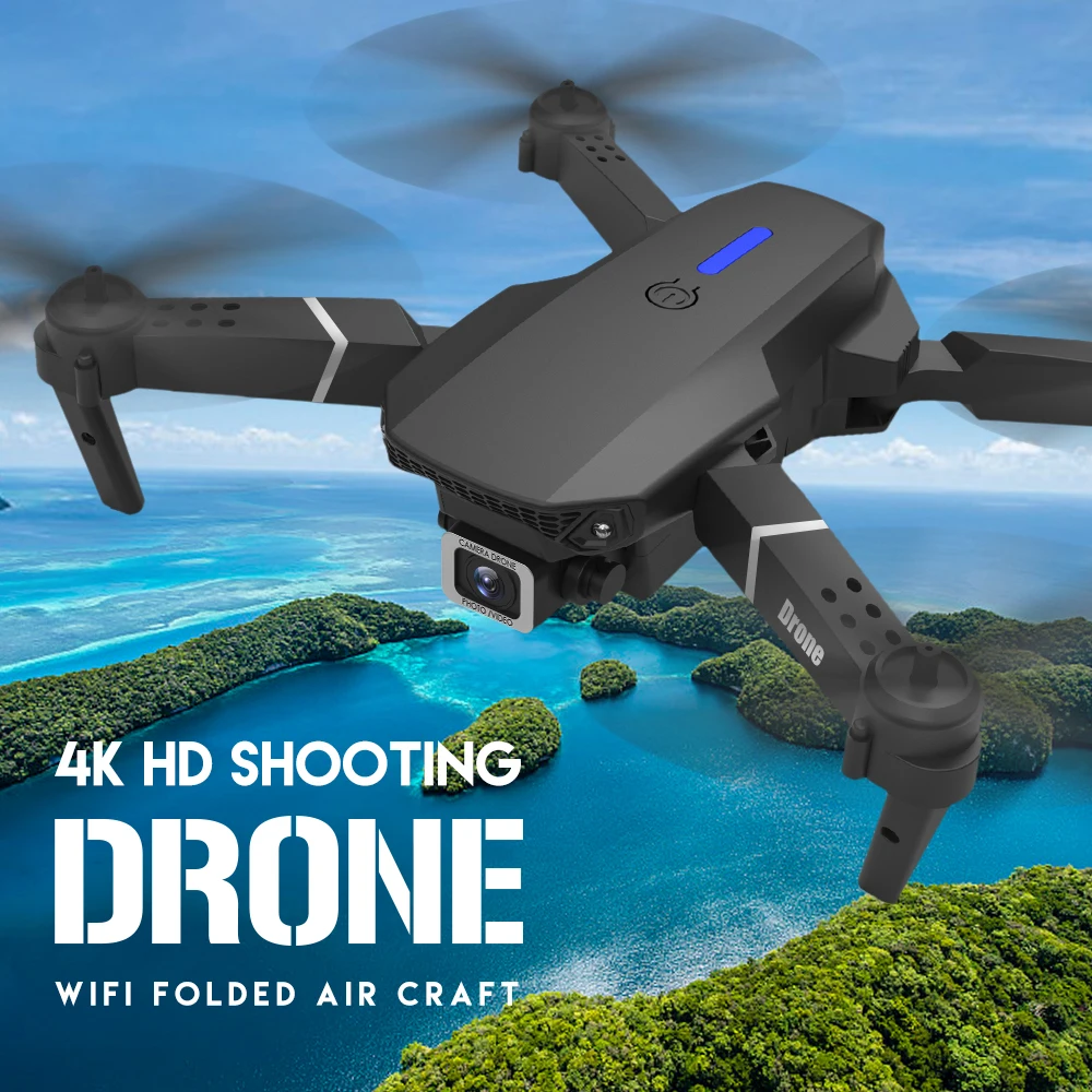 New 2023 Pro Rc Drones With 4k Camera Foldable Quadcopter Drone Vs E99 ...