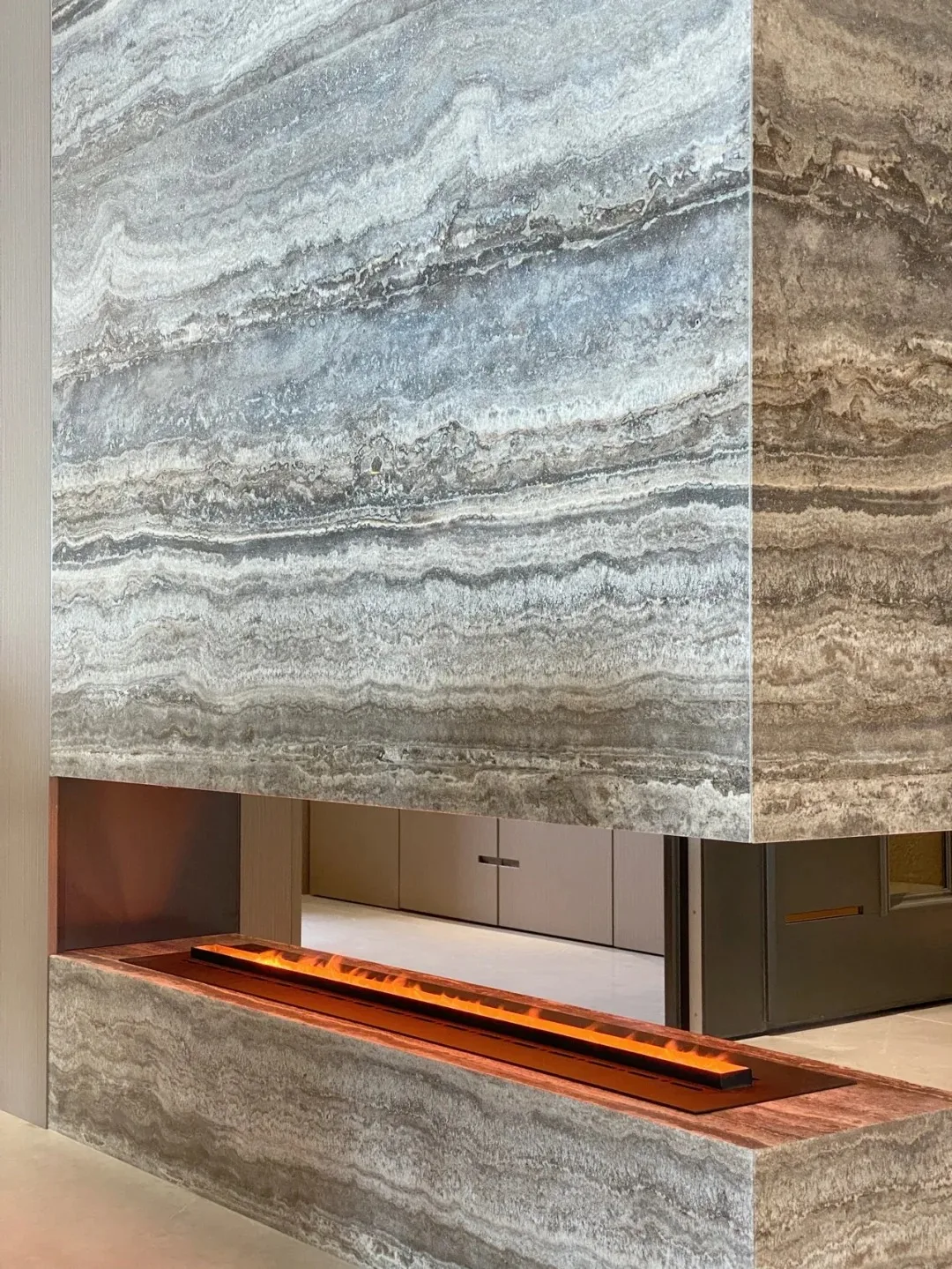 product modern silver grey travertine countertop natural kitchen island vanity tops and table tops 1 year warranty natural material-9