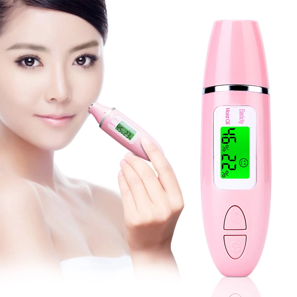 LCD skin tester digital facial moisture monitor oil tester test machine personal scanner health portable smart skin analyzer