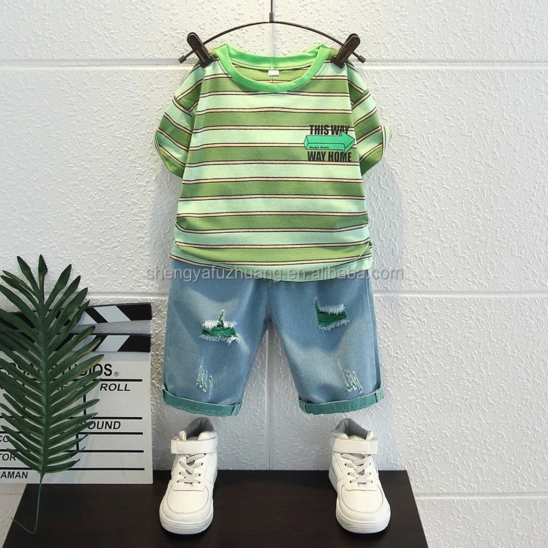 2022 China Wholesale children's wear men's shirt short sleeve suit