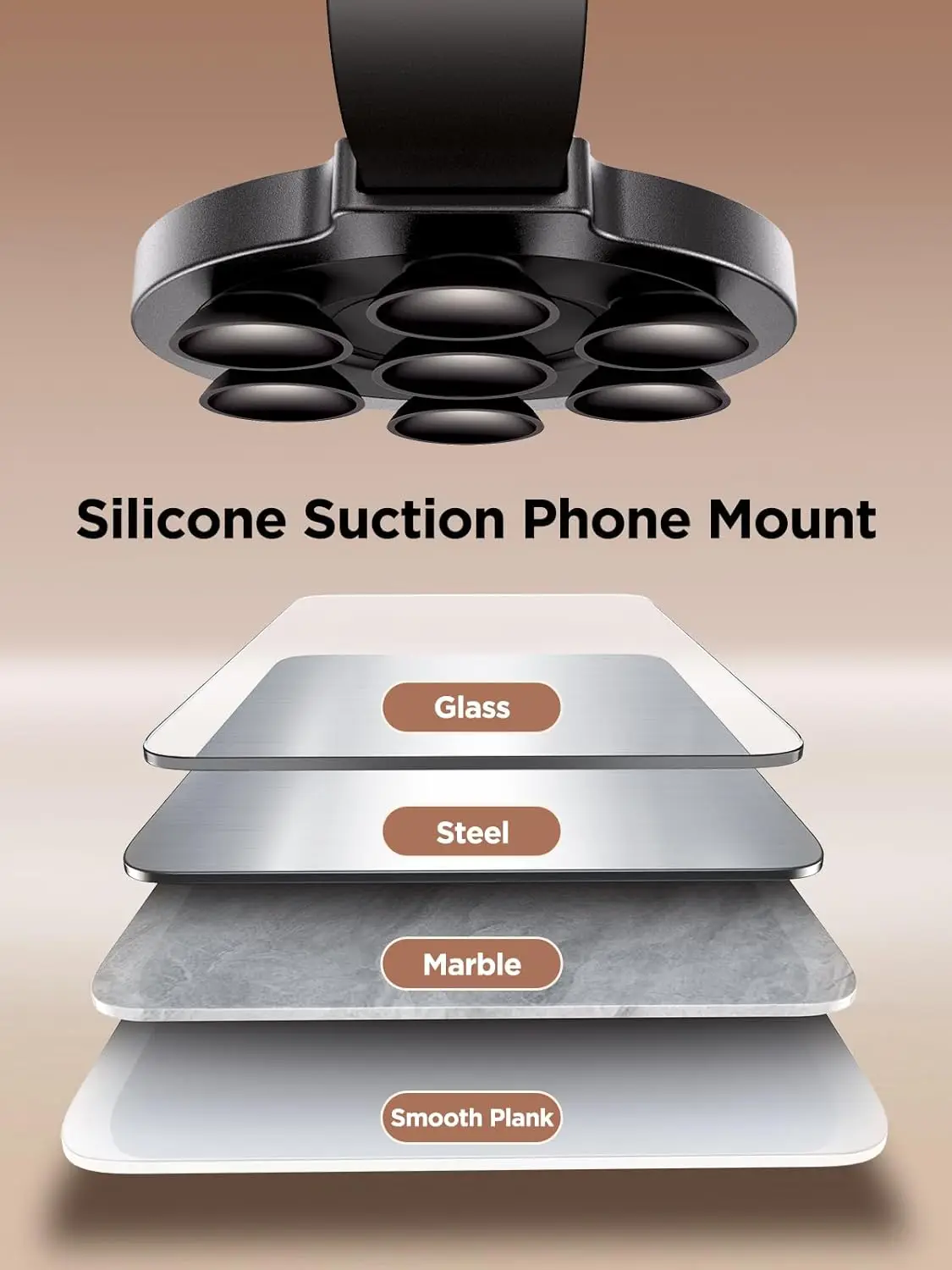 Custom Magnetic Silicone Suction cup with super sucker details