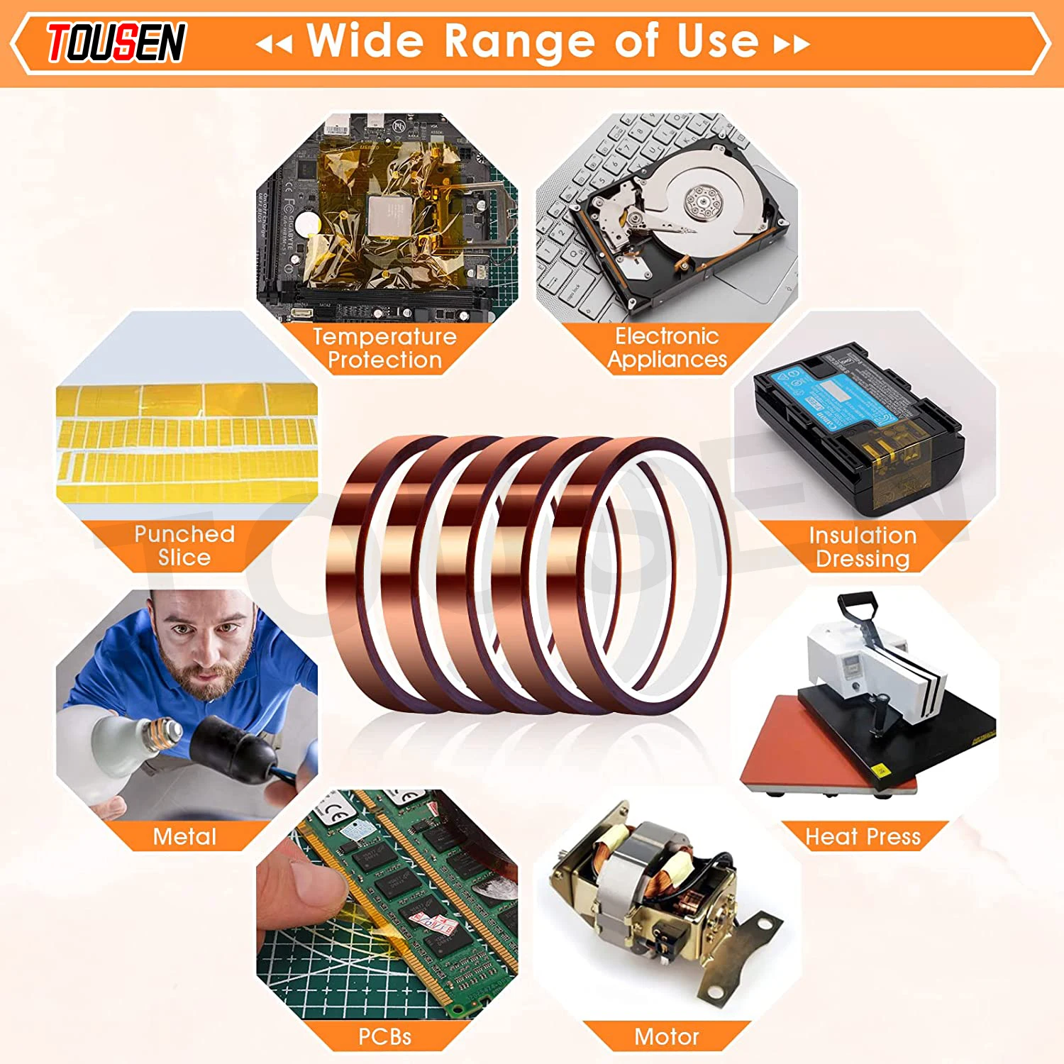 High Temperature Kapton Tape - Ideal for CPU & PCB Protection