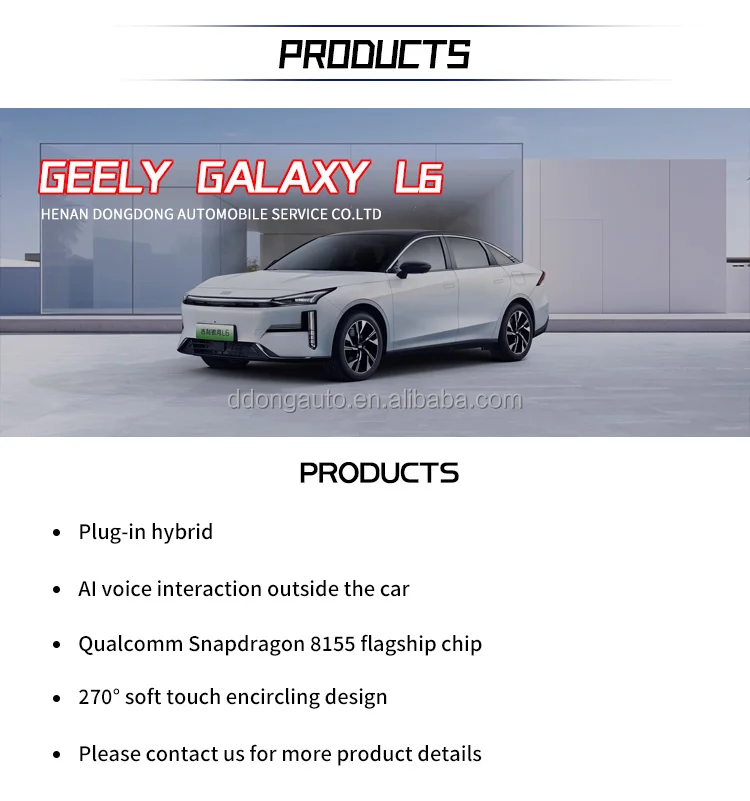 Hot Sale Chinese Auto Geely Galaxy L T Hybrid Lhd Sedan Yinhe