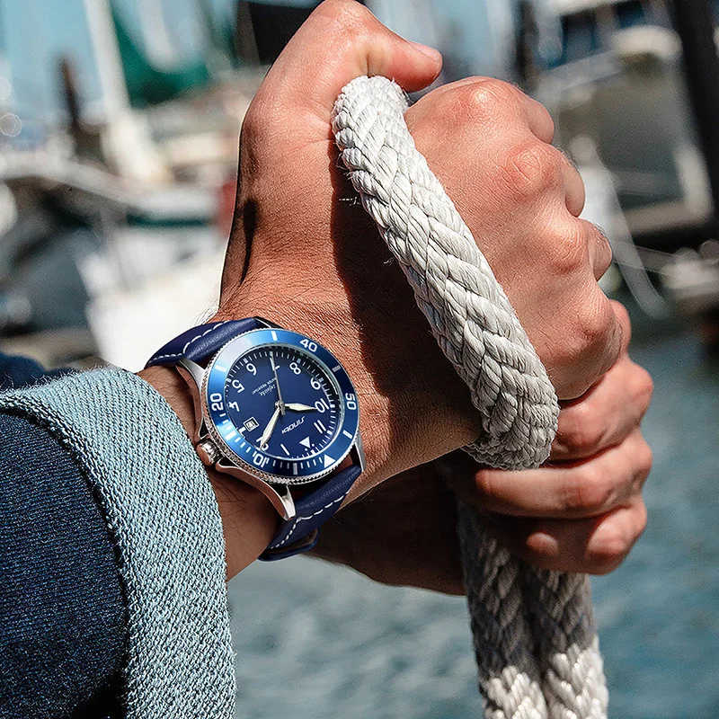 Часы наручные Sinobi S9871G мужские спортивные, спортивные роскошные светящиеся с ремешком из натуральной кожи, с календарем и циферблатом, 2023