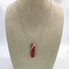 Silver with Red jasper