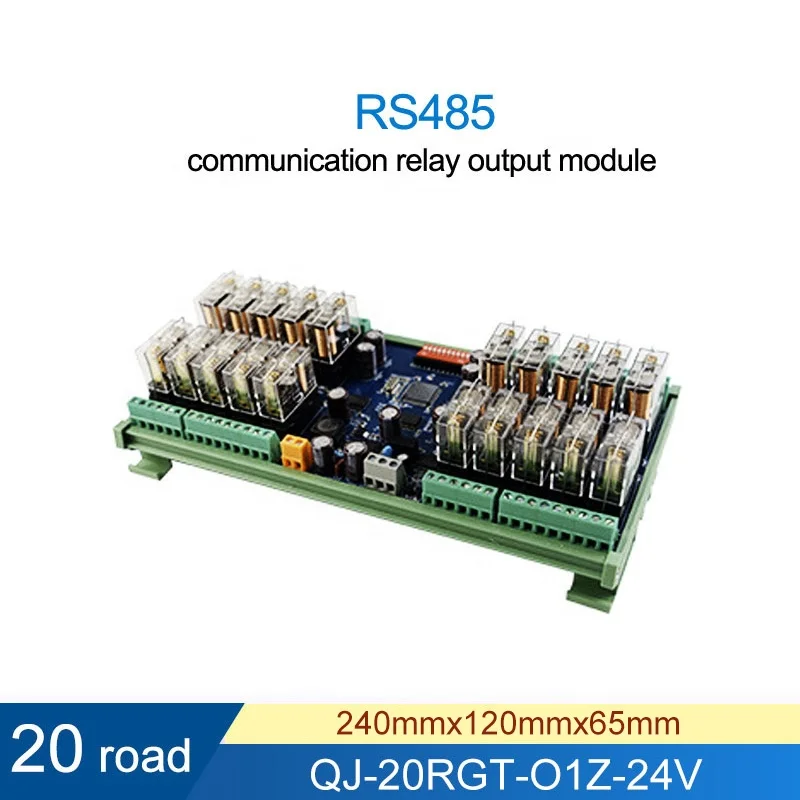 20 Channels Rs485 Communication Relay Module Modbus Protocol With