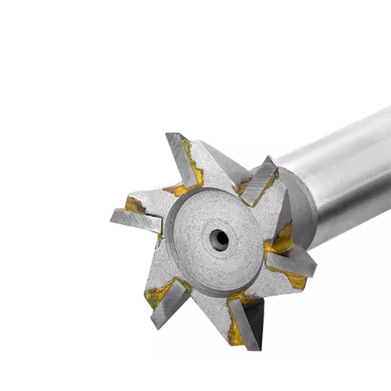 Straight Shank Dovetail Milling Cutter 45/60 Degree Tungsten Steel Yg8