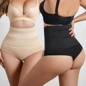Tummy Control Shapewear Panties Women Belly Shaper High Waist Seamless Thong Breathable Slimming Female Body Shapers Underwear
