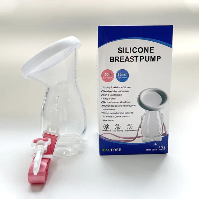 High Quality Food grade Silicone Breast Product Breast Manual Pump Cute Manual with a twine