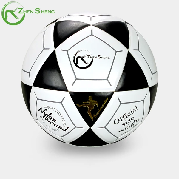 Zhensheng оптовая продажа удобный футбольный мяч размер 5 официальный матч ПВХ