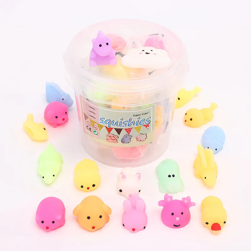 Five Below Squishy Mochi Animals 18-piece Bucket | osmunited.com