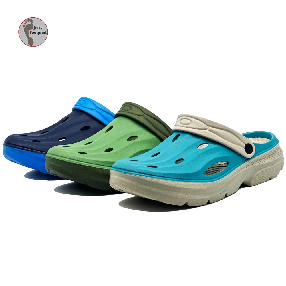 Dual-Color Two-Tone EVA Recovery Clogs Orthopedic for Slippers Closed Toes Anti-Slip Breathable for Spring Winter Summer Autumn