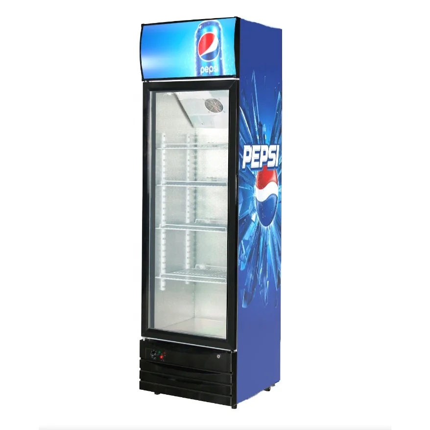 Commercial Glass Door Refrigerator for Energy Drinks OEM