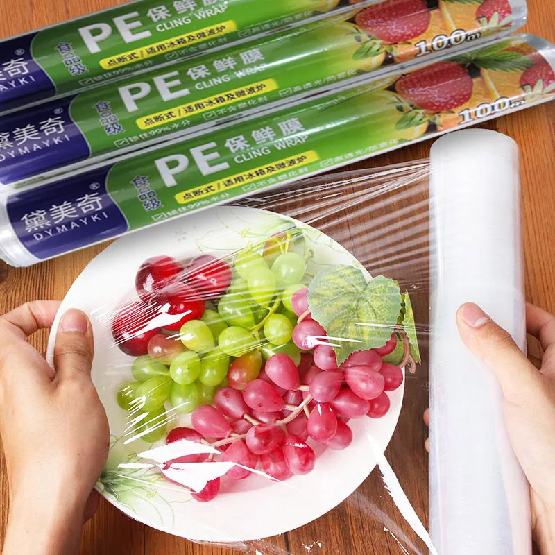 Cling Film Food Wrapping Film Free Sample Pe Transparent Soft Lldpe