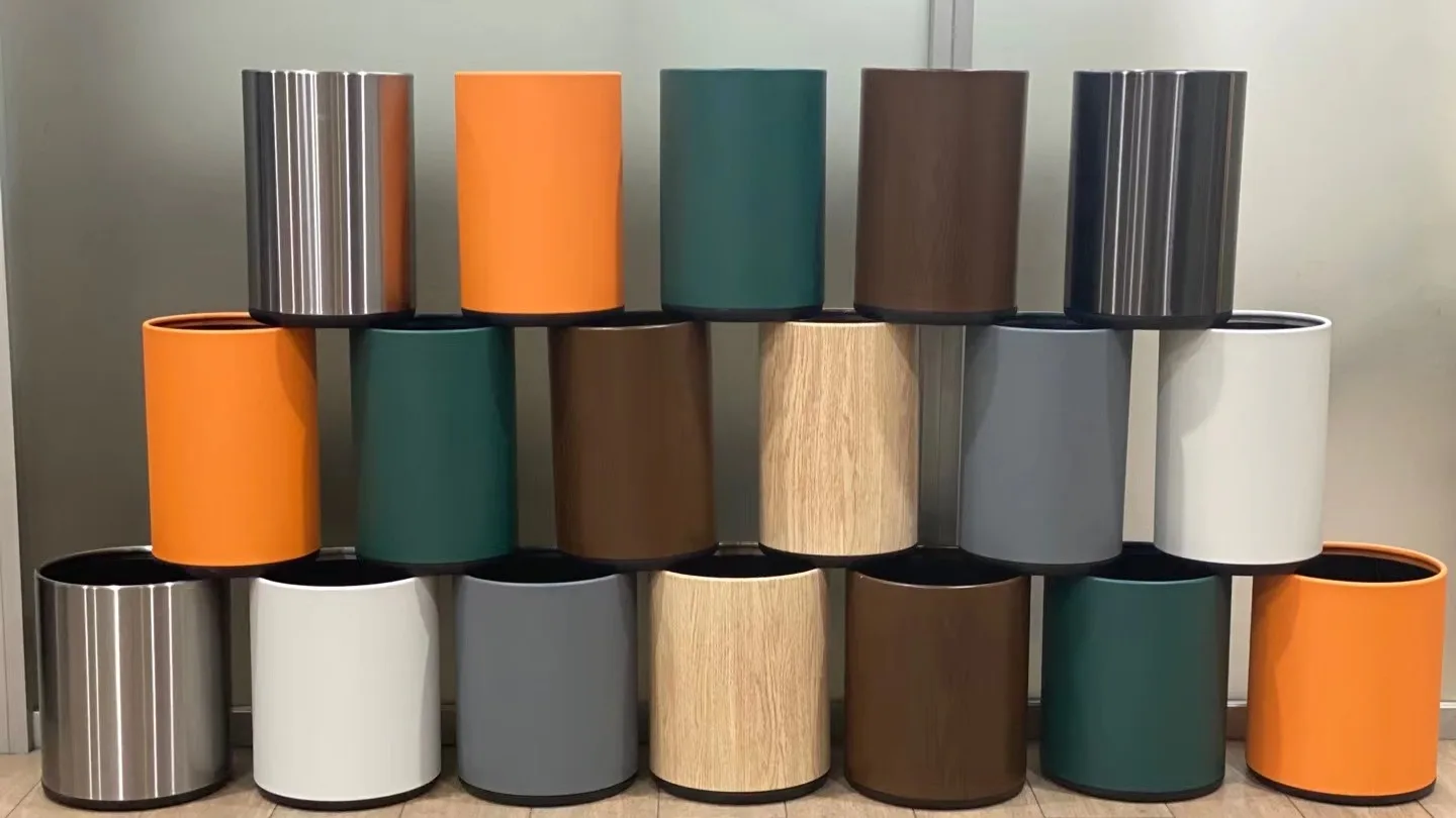 9l 10l Round Indoor Stainless Steel Garbage Can Kitchen Garbage