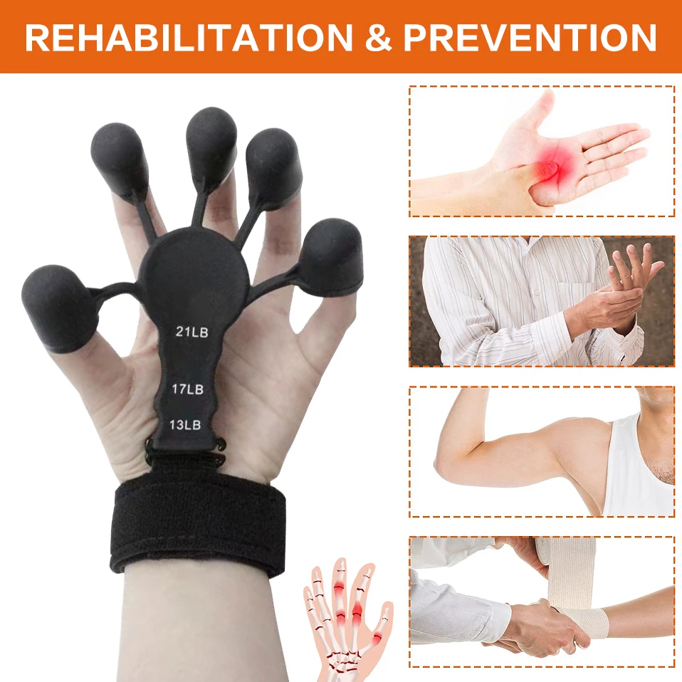 Finger Exerciser Hand Grip Strengthener Grip Strength Training 5 Finger product detail 3