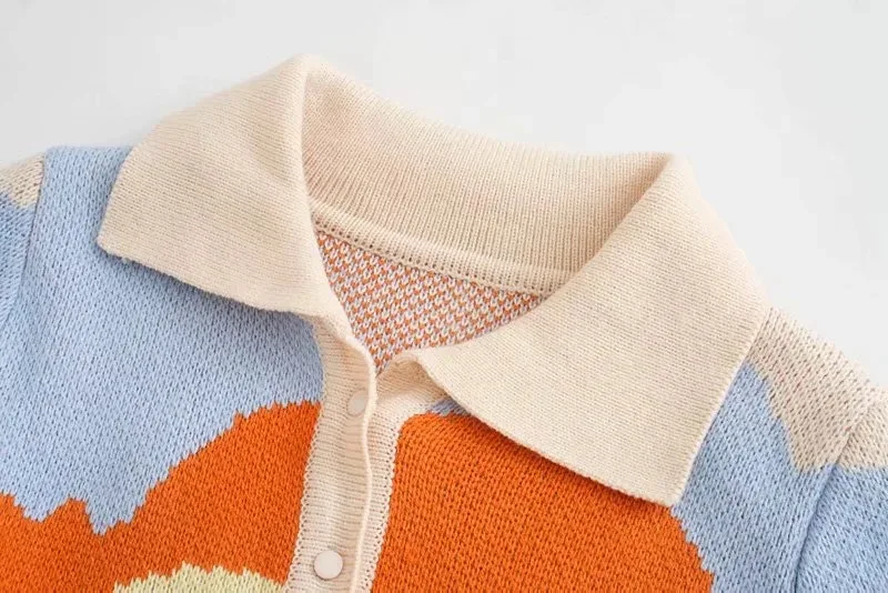 China New Fashion Designer Multi Color Pattern Cardigan Ladies Harajuku Seutere Jacquard Tapestry Custom Knitted Sweater.jpg