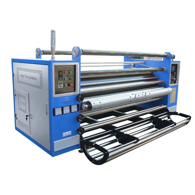 High speed 600mm oil drum heating roll to roll heat transfer bedding sublimation printing 170cm width rolling calender