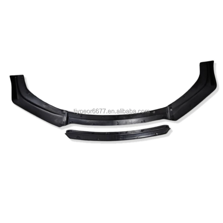 product tiypeor factory cheap four section front bumper lip splitter car abs red universal  body kit spoiler guard car accessories-6