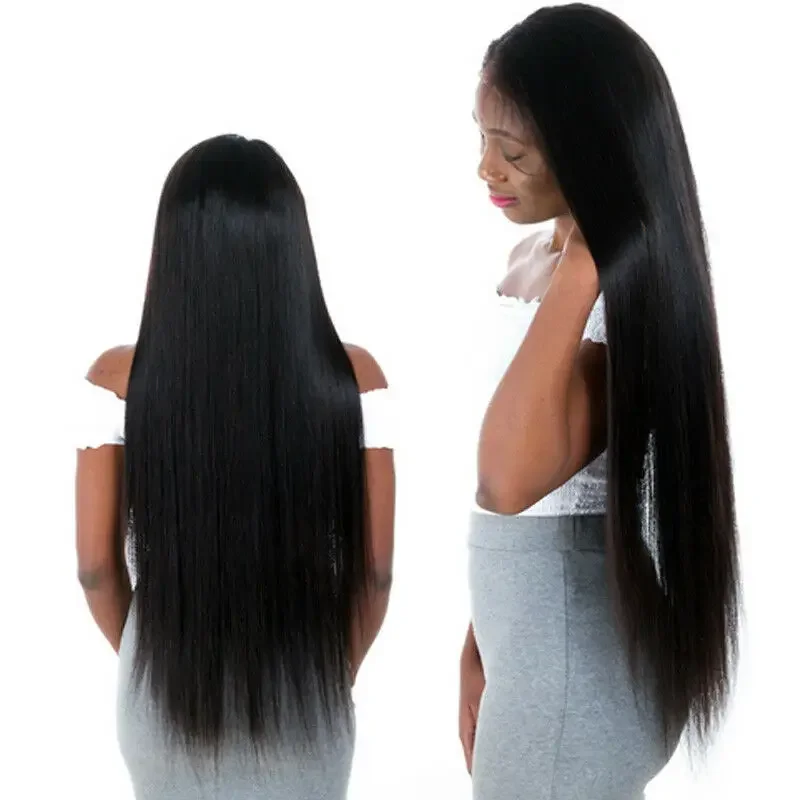 28 Zoll glattes Mikroring-Haar, brasilianisches Echthaar, Perlenverbindungen, Remy-Extensions, 1 g/s, 100 g, natürliche Farbe_voghion.com