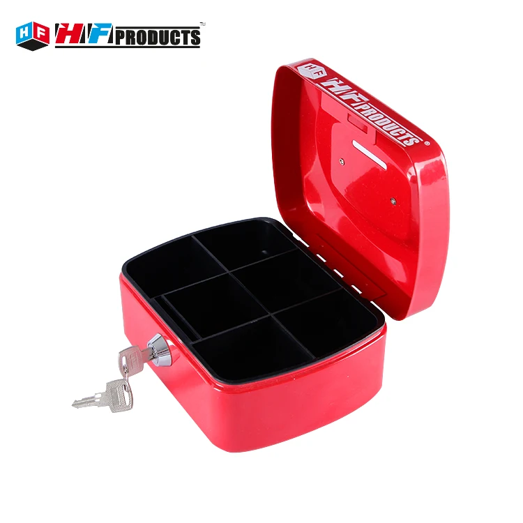 Фабрика питания портативный пользовательские металлический Сейф кассовый ящик безопасности