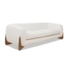 Sofa + White + Boucle