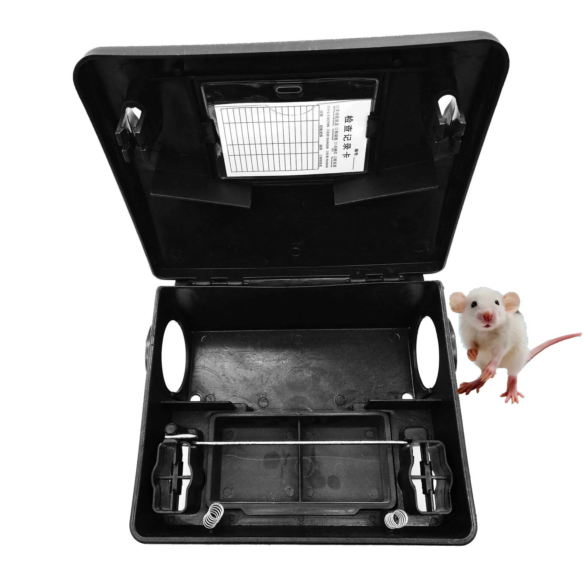 Plastic Rat Mouse Mice Rodent Bait Block Station Box Trap Cage