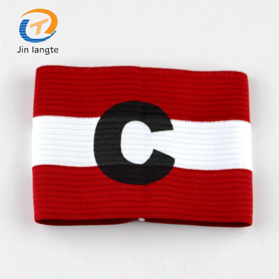 Оптовая продажа на заказ Красочные Дешевые Футбол Спорт Фитнес капитан нарукавник