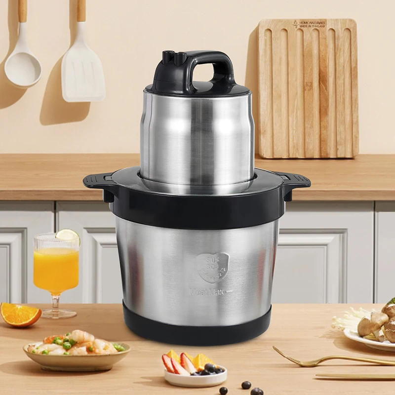 Household Kitchen Appliances Food Process Electric Vegetable 5L 6L Chopper  Cutter Online 1000w Meat Grinder