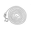Silver color-Box chain without pendant
