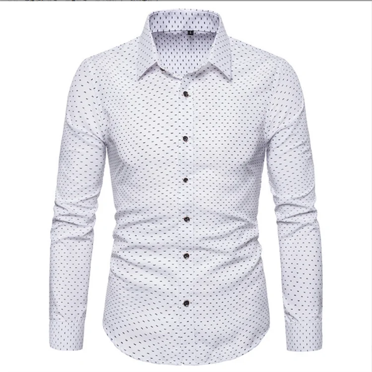 Men's long sleeve thin shirt Business shirt men's base shirt