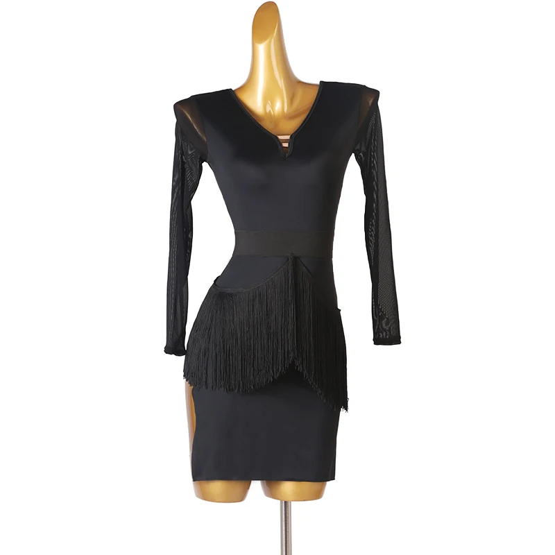 Профессиональная одежда для латиноамериканских танцев OCTLQ294, одежда для художественного обследования, танцевальная юбка