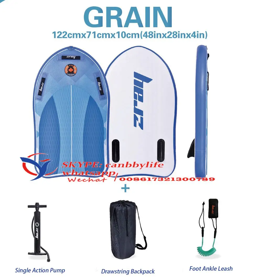 Lightweight Marine 48" Adult Inflatable Surfing Bodyboards With Removable Fins For Kids Buy