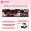 GK715 Black Gray Red Backlight Brown Switch 104 Keys ABS