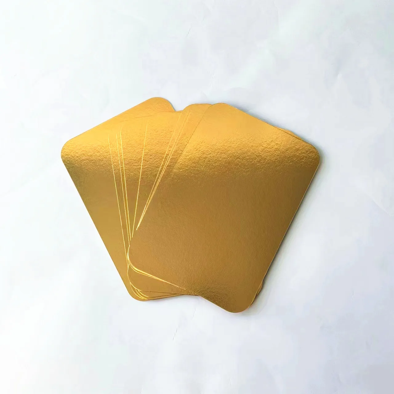 Rectangular Cardboard Meat Fish Smoked Salmon Board 6" X 8" Gold Cake