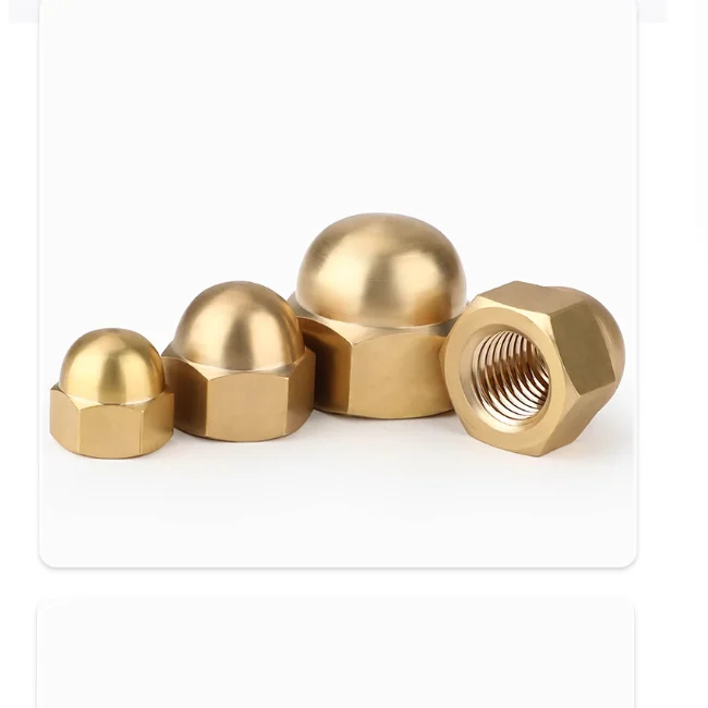 product fast supplier hexagon dome nuts automobile fastener solid brass for metric boltsscrews dome nut lock copper automobile fastener-62