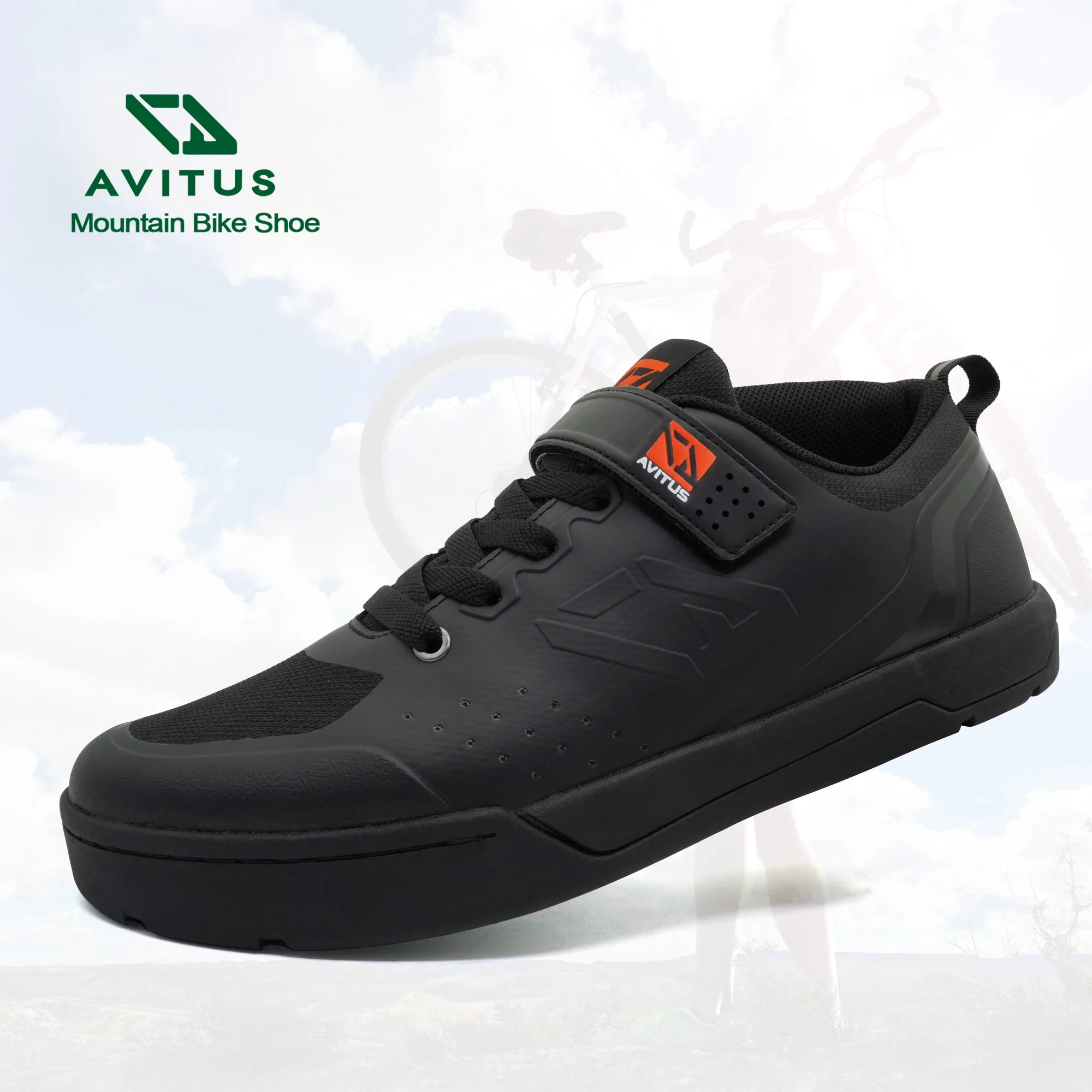 AVITUS sepatu Zapatillas MTB sepeda gunung pria, sepatu bersepeda untuk  Pedal datar nyaman AM DH Enduro komuter