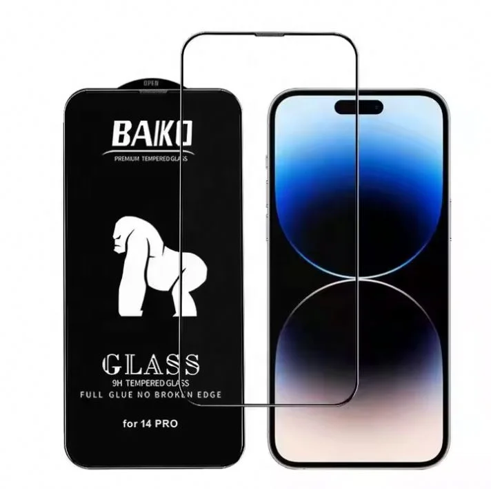 Baiko Glass Gorilla Protector for iPhone 16 Redmi Note 11 Pro Y50/Y30/Y20  Kingkong Protective Film Grade AAA Mobile Phone Screen