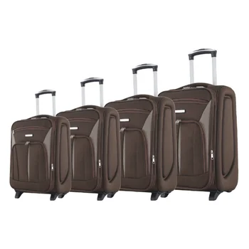 EVA Suitcase Soft Fabric Nylon 20/24/28/32 4 PCS Customized Logo Spinner Unisex 2 Wheels Trolley Travel Bag Koffer Luggage Set