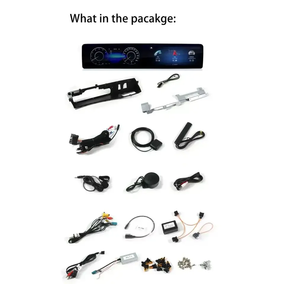 NaviHua  12.3 Inch for Mercedes Benz S Class W221 to W222  Dual Screen Android Radio Cluster Digital Instrument Stereo Upgrade