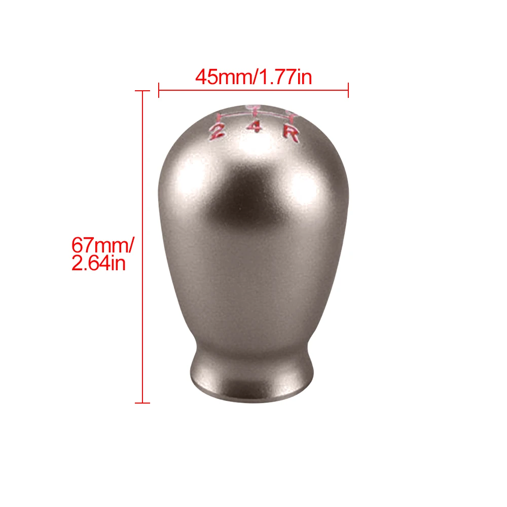 JDM Universal New Titanium 5/6 Speed Teardrop Shape Manual Gear Shift Knob For Honda Civic TYPE R FK8 FL5 Fit GK5 GE8 GR9 Car