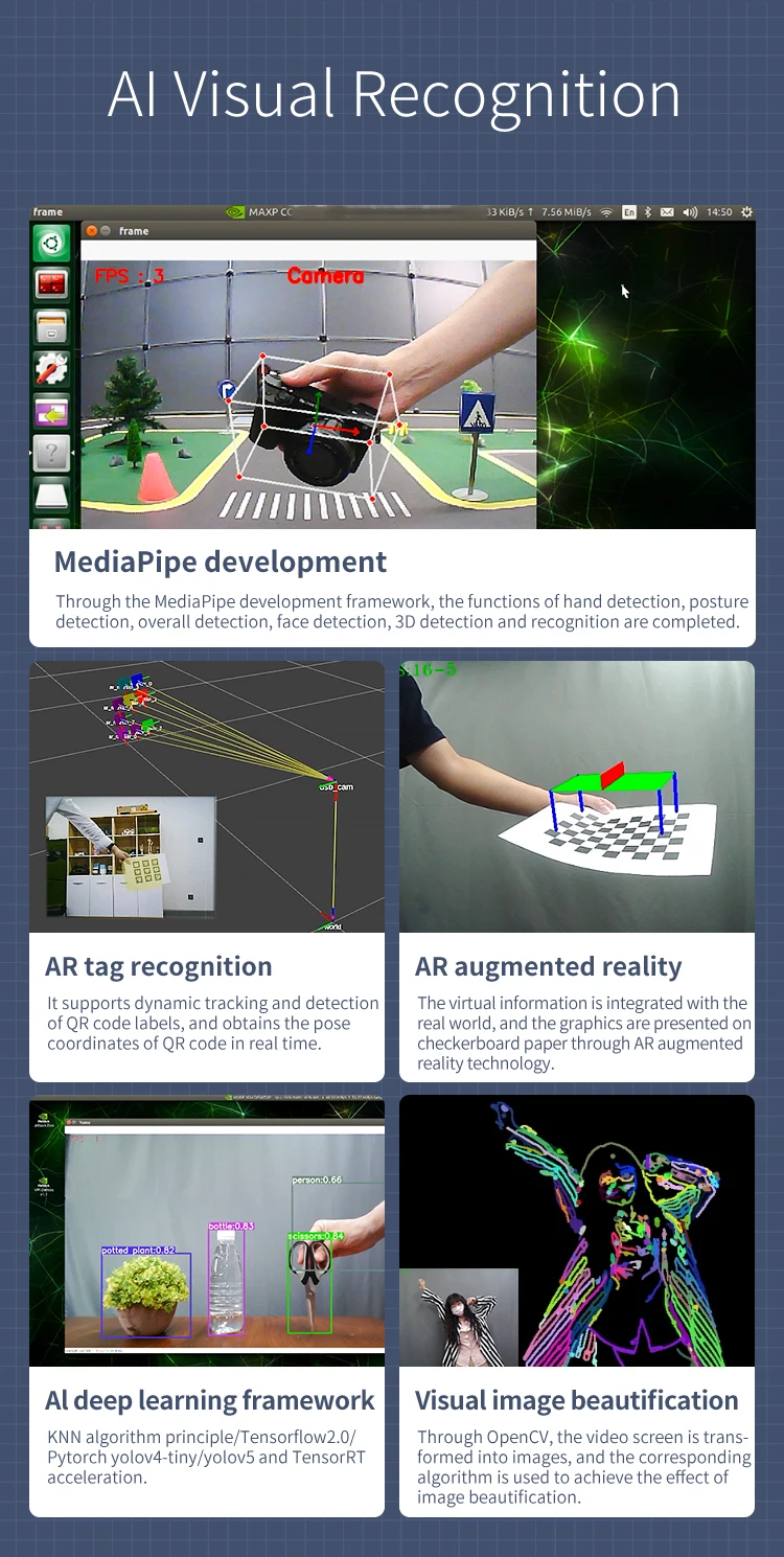 Yahboom Rosmaster R2l Ros Automatic Driving Robot Supported App Handle