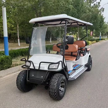 club car 2 black 4 seater prices cheap New Electric Golf Cart car For Sale with gas or electric power