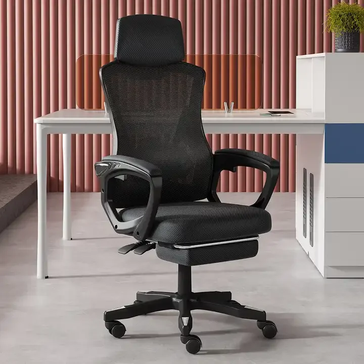 Custom Ergonomic Razer Computer Gaming Chair with Lift Style Fabric and Mesh Material Massage Features and Footrest