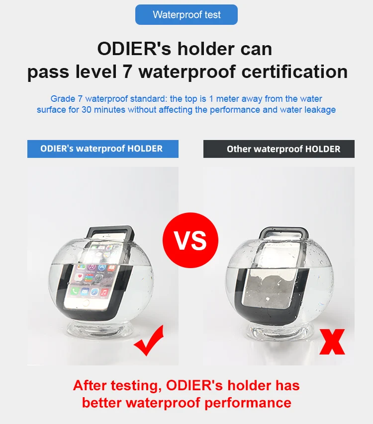 Wall Mounted Phone Stand Bathroom Waterproof Phone Holder Waterproof