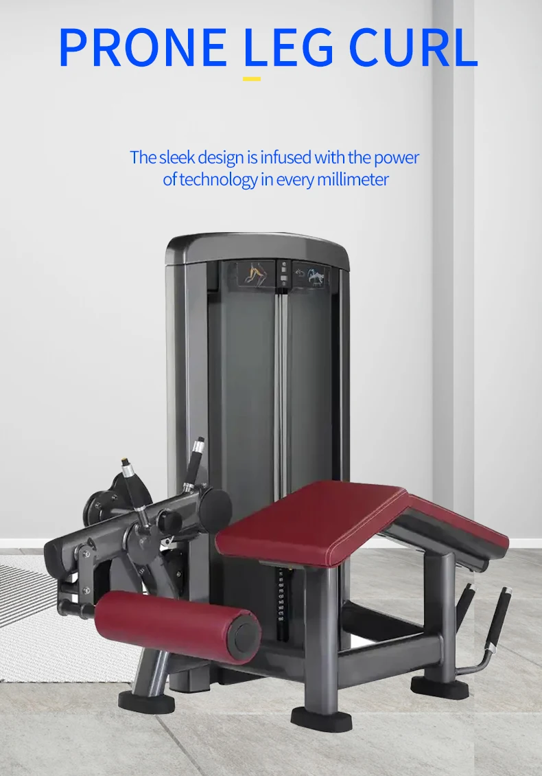 Horizontal Strength Extension Prone Stretching Leg Curl Exercise