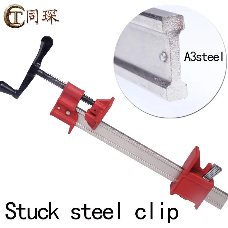 A 24inch Heavy Duty Metal Ftype Quick Water Pipe Fixture for Carpenters with Strong Compressive Force Used for Fixing Clamps